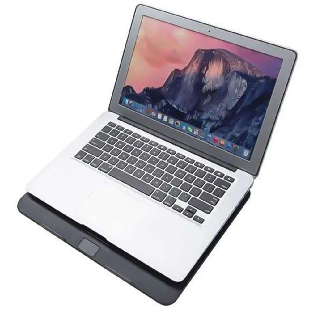 مروحة تبريد لاب توب جاما مقاس حتى 17 بوصة، 1 مروحة، أسود، GT-79