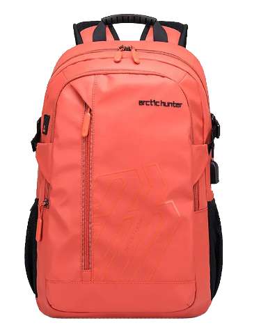 شنطة ظهر لابتوب أركتيك هانتر 15.6 إنش منفذ يو أس بى برتقاليB00387