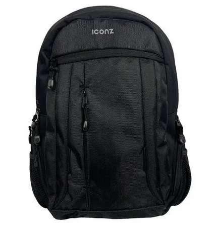 حقيبة ظهر للكمبيوتر المحمول من Iconz مقاس 15.6 بوصة باللون الأسود 4043