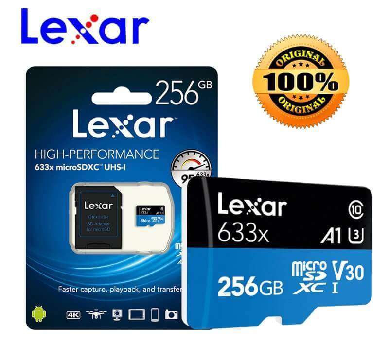 كارت ميموري Lexar 256GB High-Performance UHS-I Blue Series