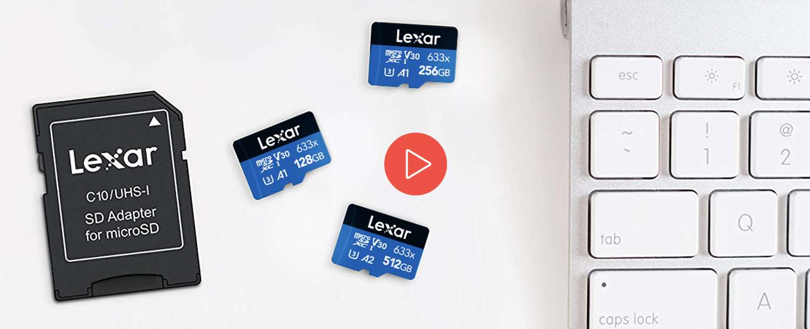 كارت ميموري Lexar 256GB High-Performance UHS-I Blue Series