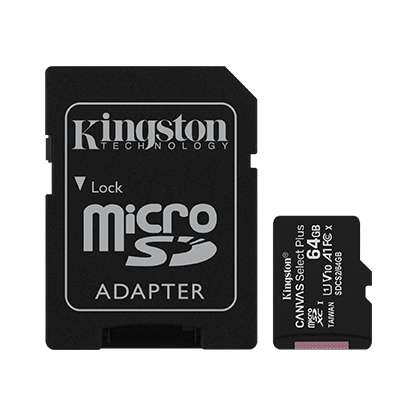 Kingston Canvas Select Plus Memory Card Micro SD 64 GB - SDCS2-64GB
