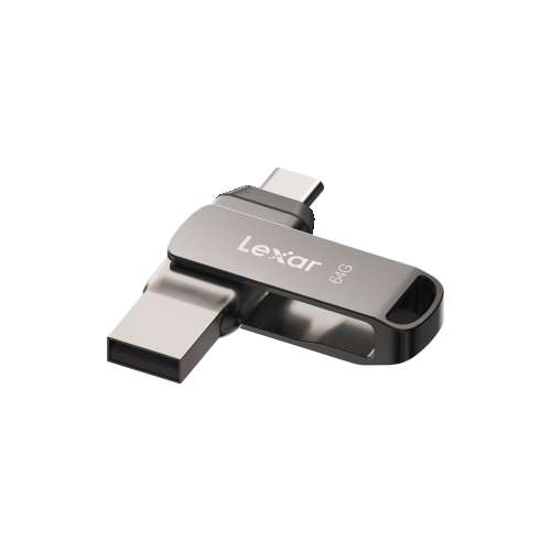 Lexar JumpDrive 64GB Dual Drive Flash D400 - LJDD400064G-BNQNG
