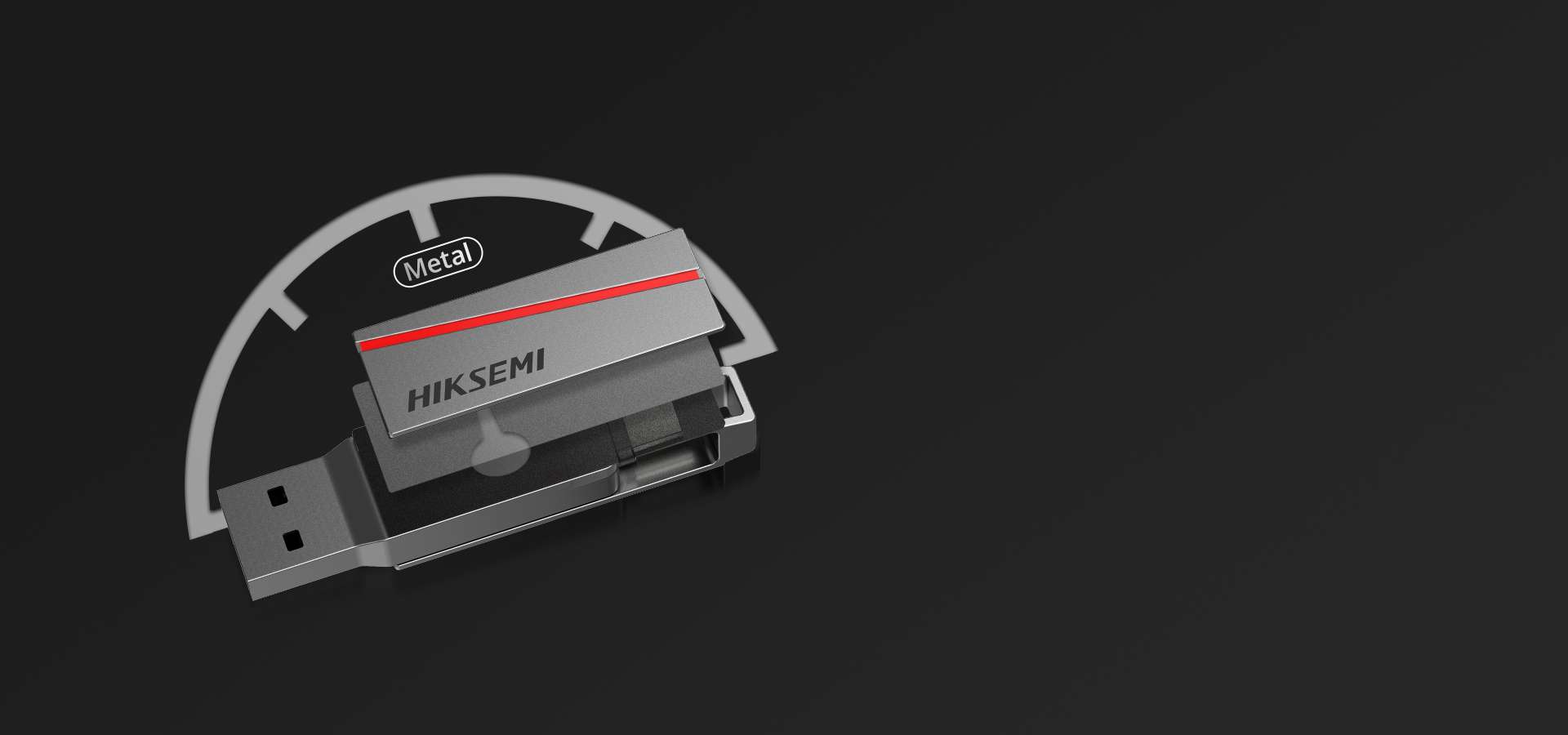 HIKSEMI 256GB DUAL SLIM USB 3.2 FLASH DRIVE (HS-USB-E307C 256G U3)