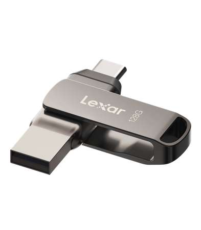 Lexar JumpDrive 128GB Dual Drive Flash D400 - LJDD4000128G-BNQNG