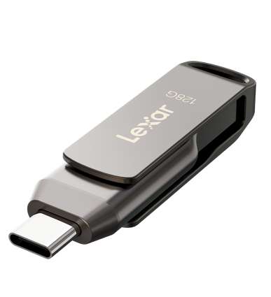 Lexar JumpDrive 128GB Dual Drive Flash D400 - LJDD4000128G-BNQNG