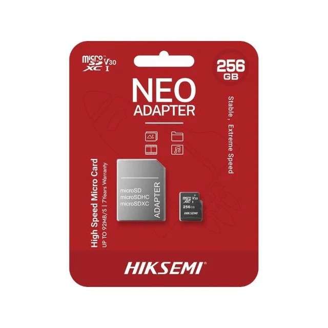 HIKSEMI 256GB Micro Card With Adapter - HS-TF-C1-256G ADAPTER
