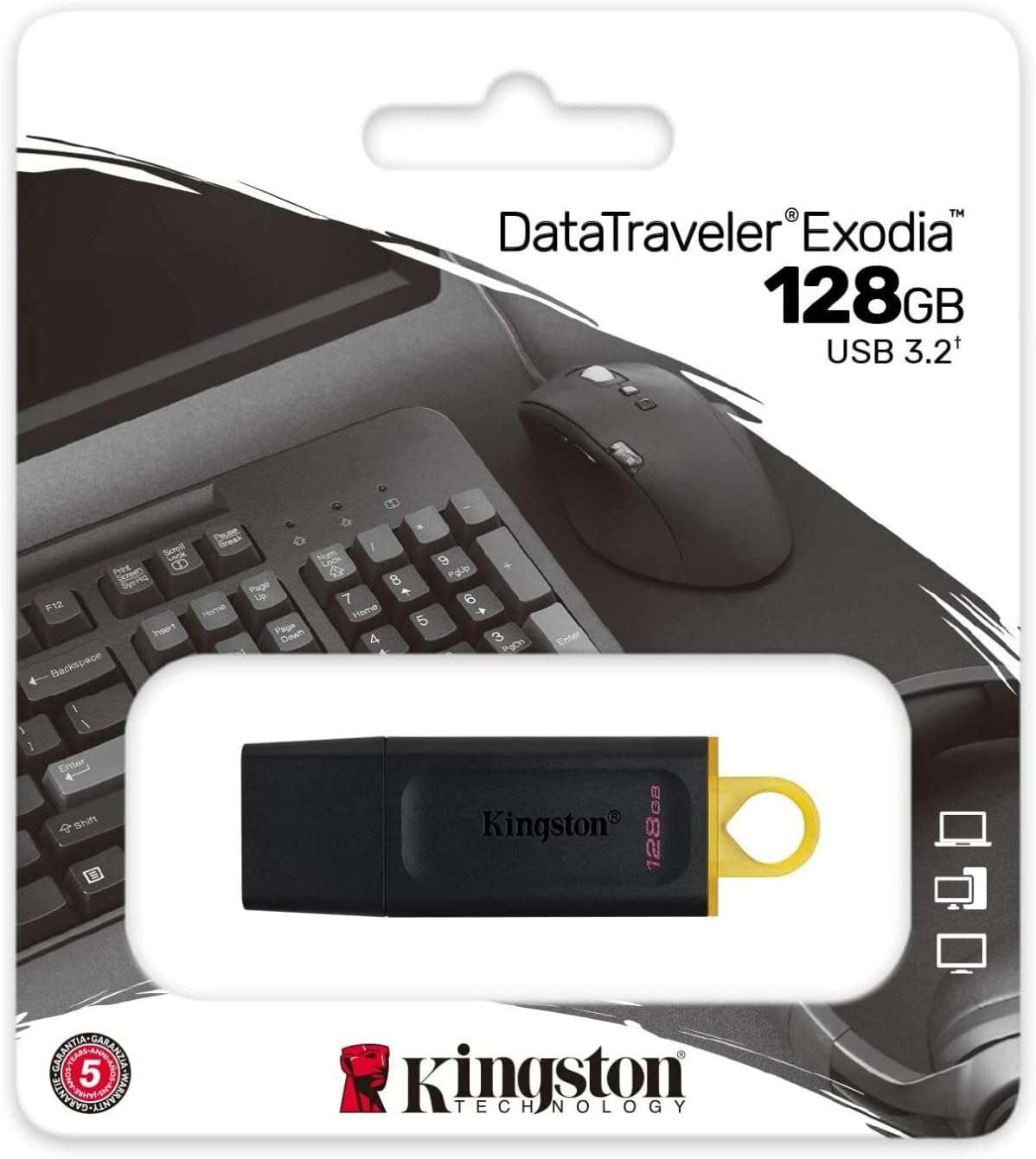 Kingston Exodia USB 3.2 Flash Drive, 128GB - DTX 128GB