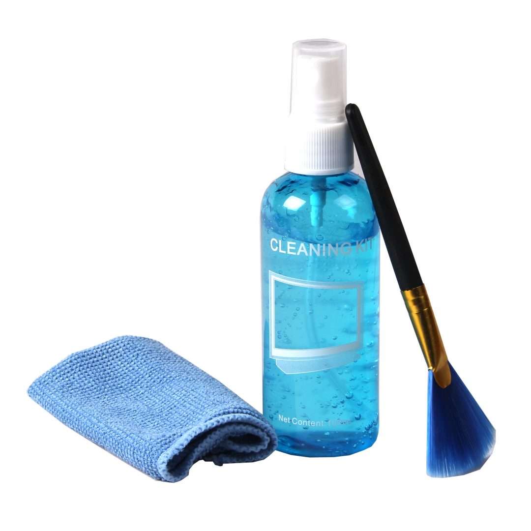 مجموعة أدوات تنظيف شاشة 3 فى 1 (سائل تنظيف-قماش تلميع-فرشة)KCL-1016