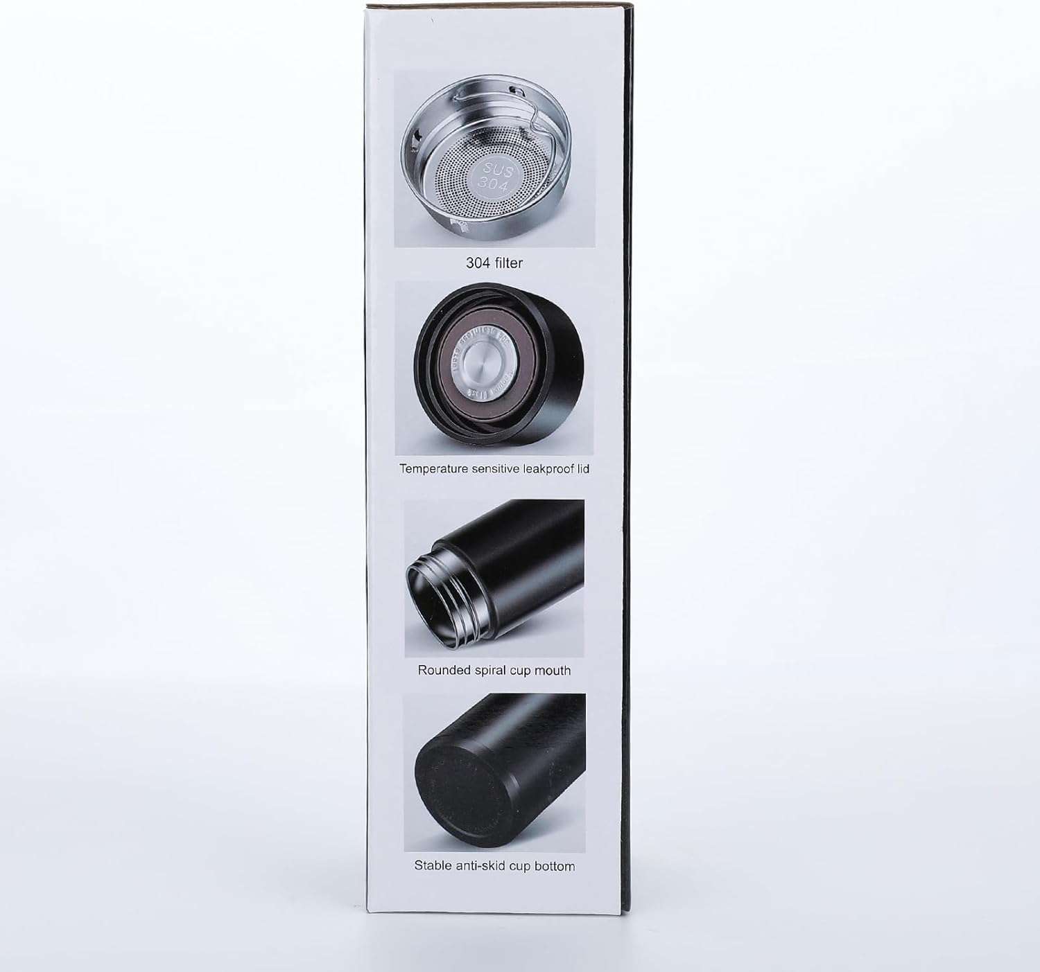 ترمس حراري ذكي من الفولاذ المقاوم للصدأ 304