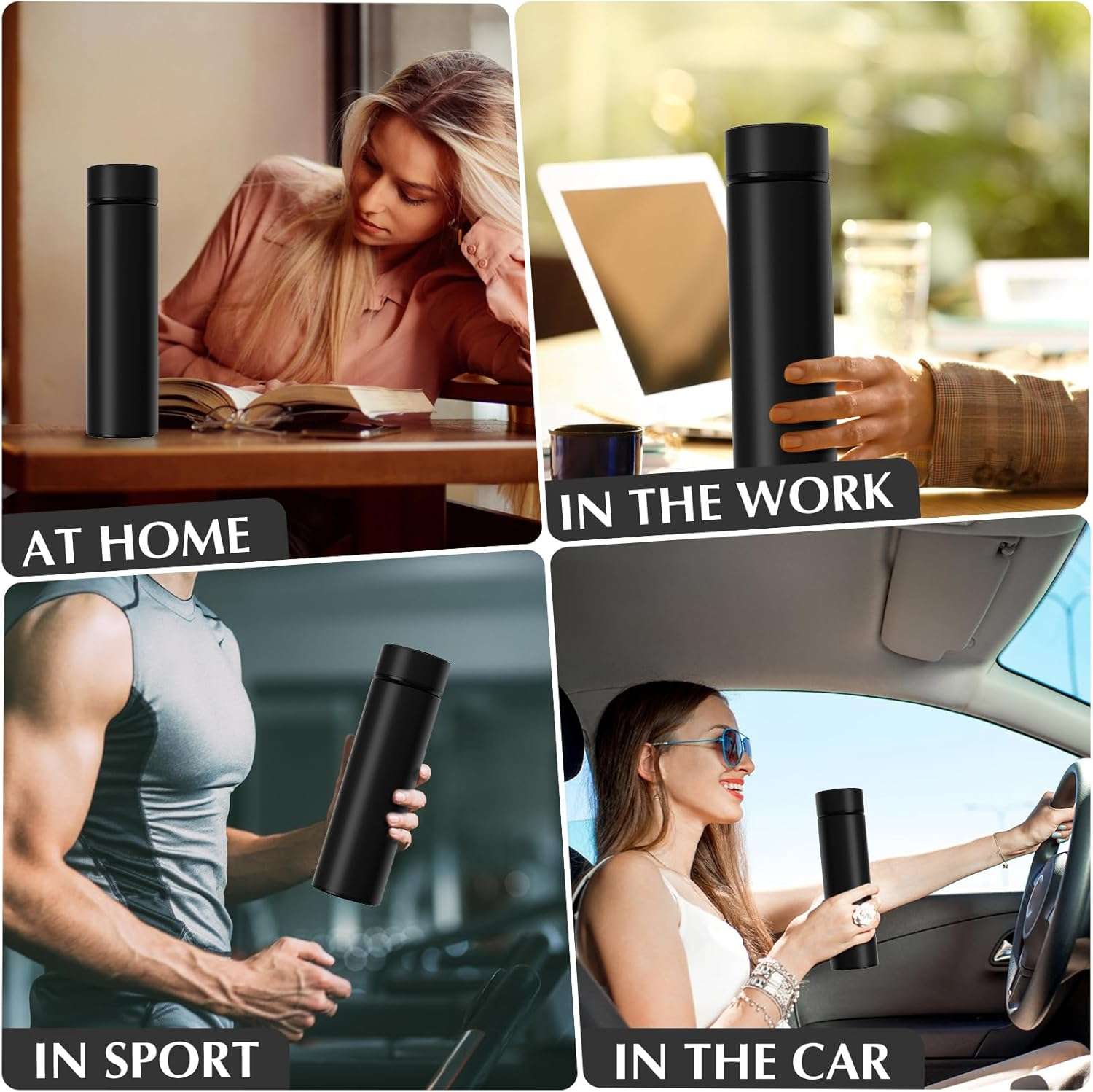 ترمس حراري ذكي من الفولاذ المقاوم للصدأ 304