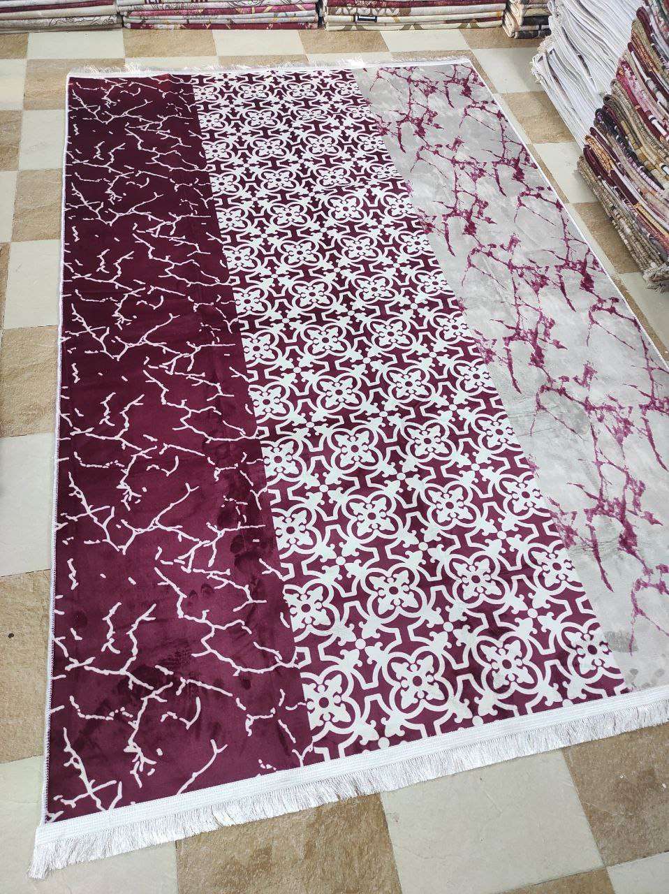 حافظة السجاد  التركي القطيفة فرو السوفت الناعم