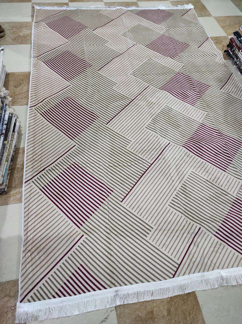 حافظة السجاد  التركي القطيفة فرو السوفت الناعم