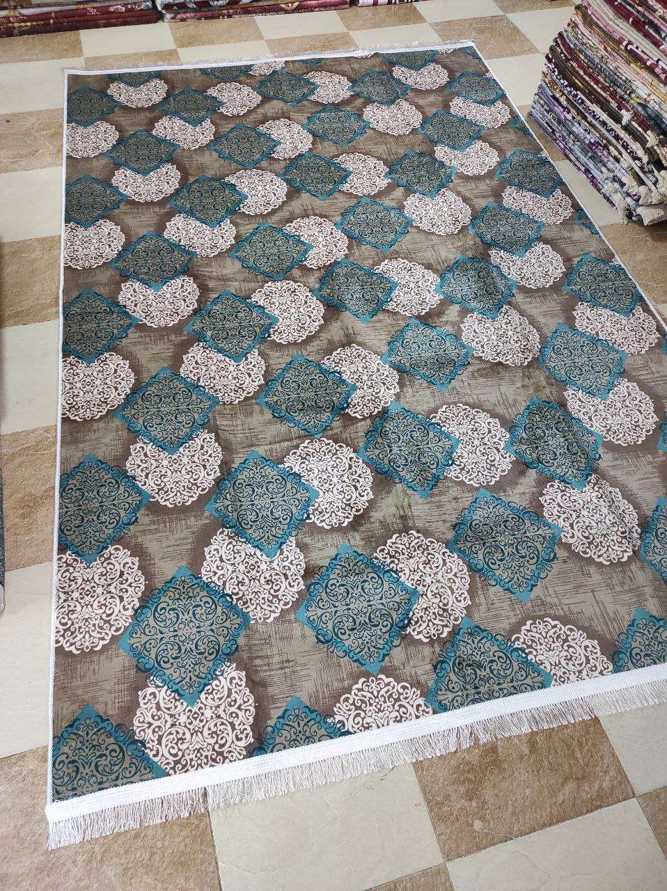 حافظة السجاد  التركي القطيفة فرو السوفت الناعم