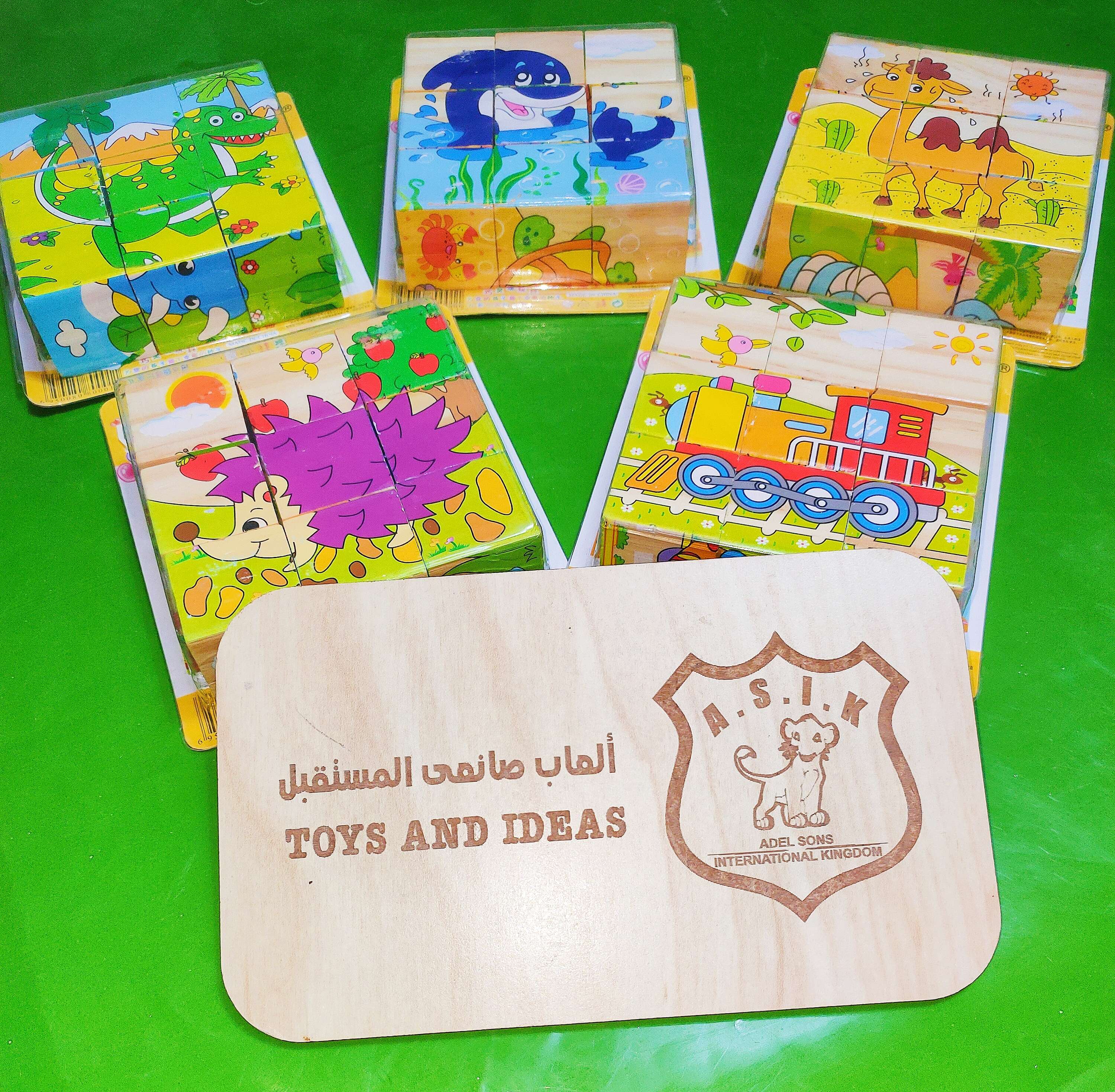 مكعبات خشبية ٦ وجه