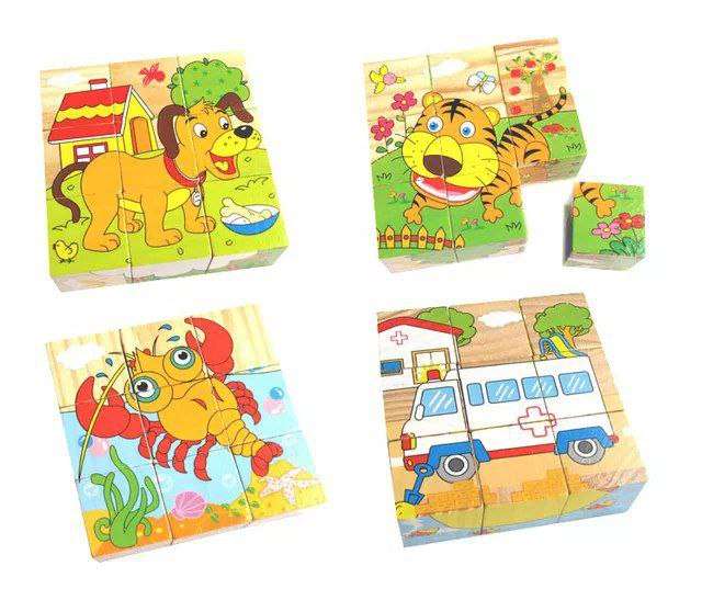 مكعبات خشبية ٦ وجه