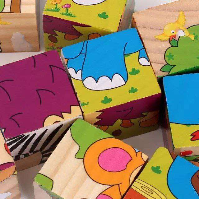 مكعبات خشبية ٦ وجه