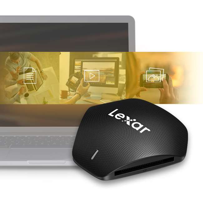 ليكسار قارئ كارت 3 فى 1 - كارت ريدر -  (LRW500URB)