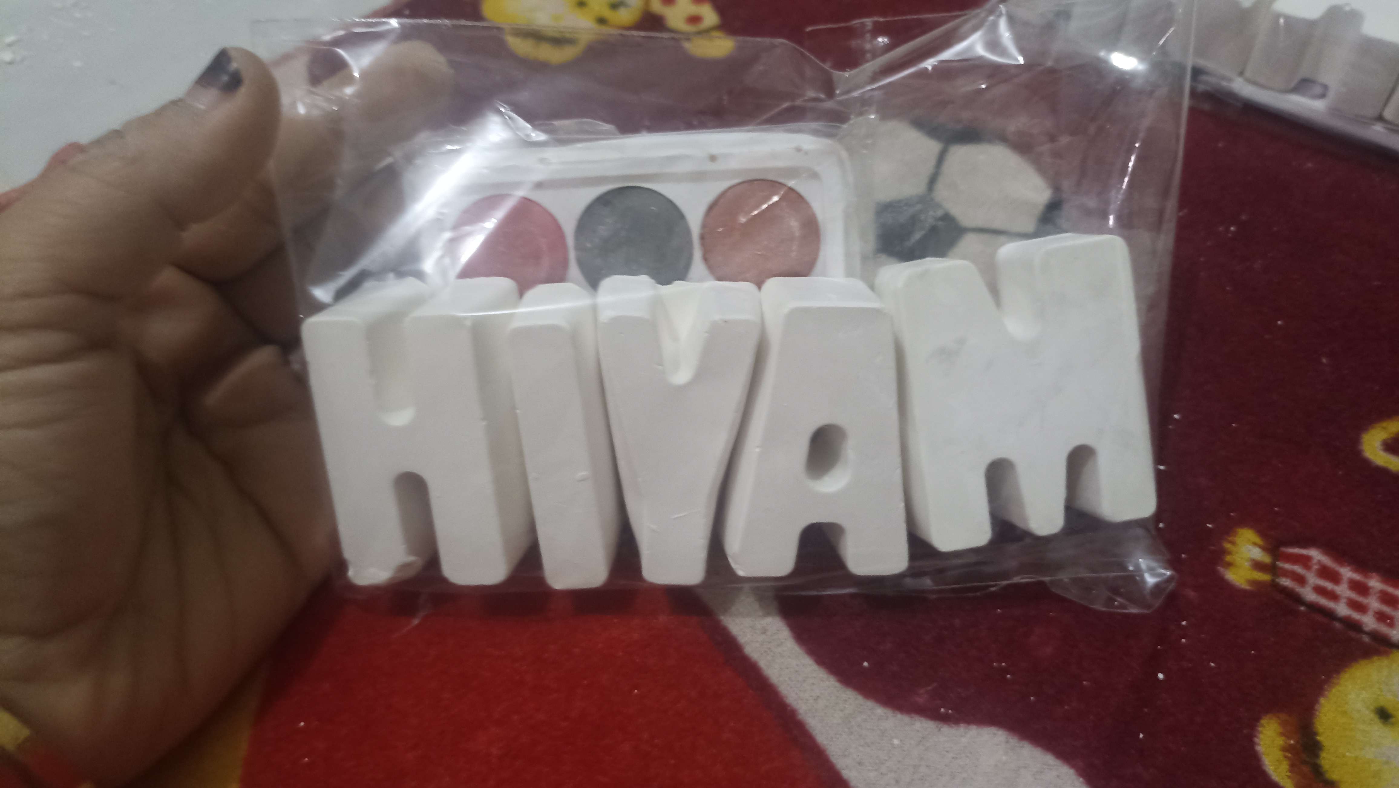 لعبة اشكال جبس للتلوين