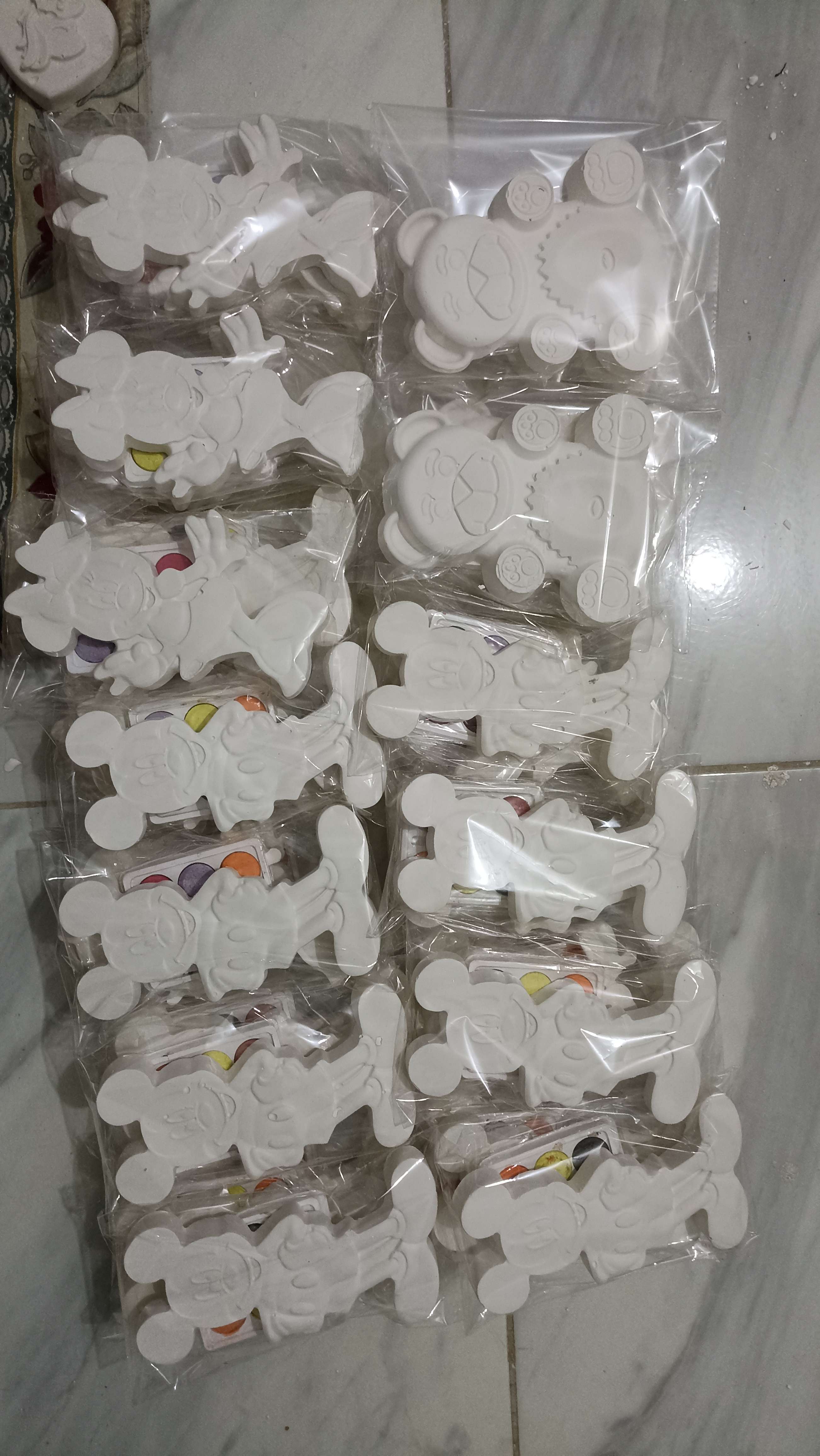 لعبة اشكال جبس للتلوين