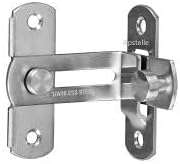 قفل باب منزلق 90 درجة من الستانلس ستيل-B0BM6QGGZT