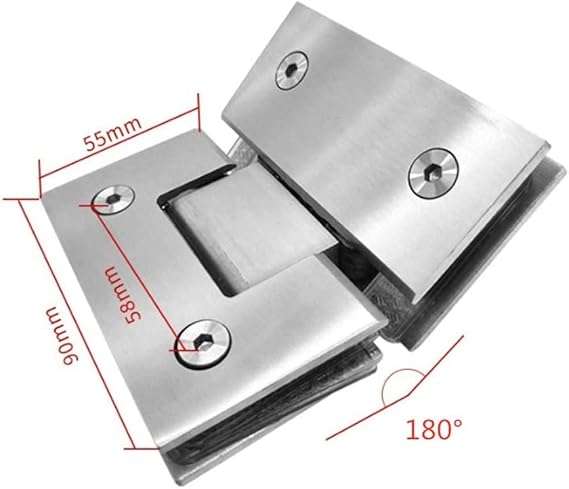 مفصلة باب 180 درجة متينة للابواب الزجاجية-B0C5R4GZF5