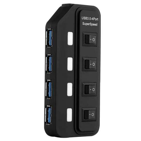 توبى موزع يو اس بي 4 منافذ + 4 مفاتيح سرعة تصل الي 5 جيجابايت (US318)