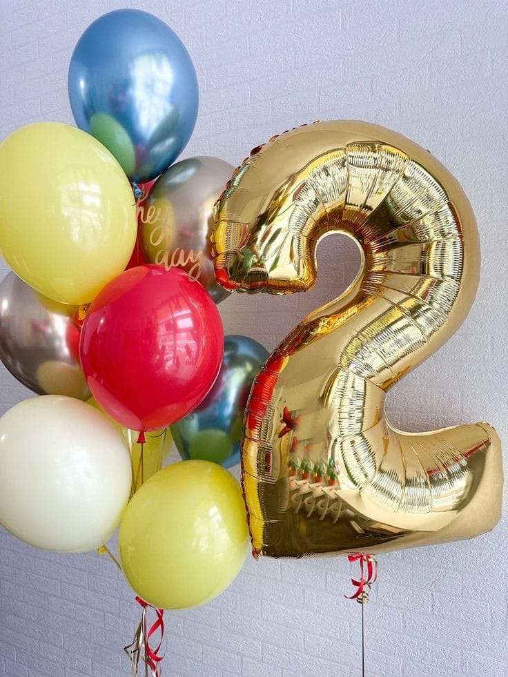 بالون هليوم ارقام عيد الميلاد رقم