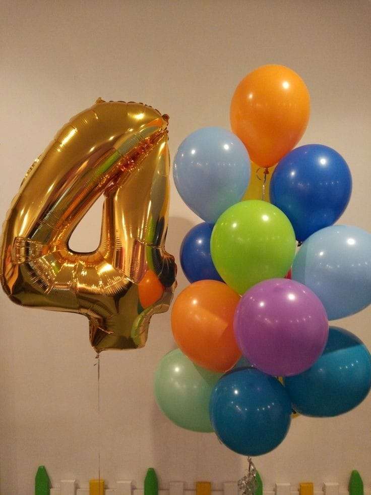 بالون هليوم ارقام عيد الميلاد رقم