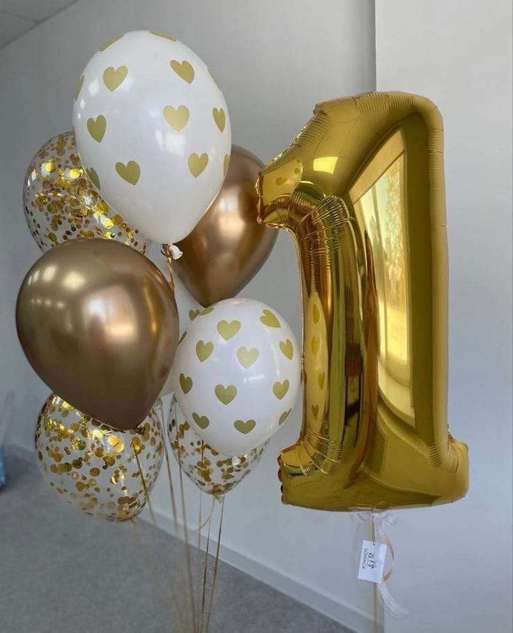 بالون هليوم ارقام عيد الميلاد رقم