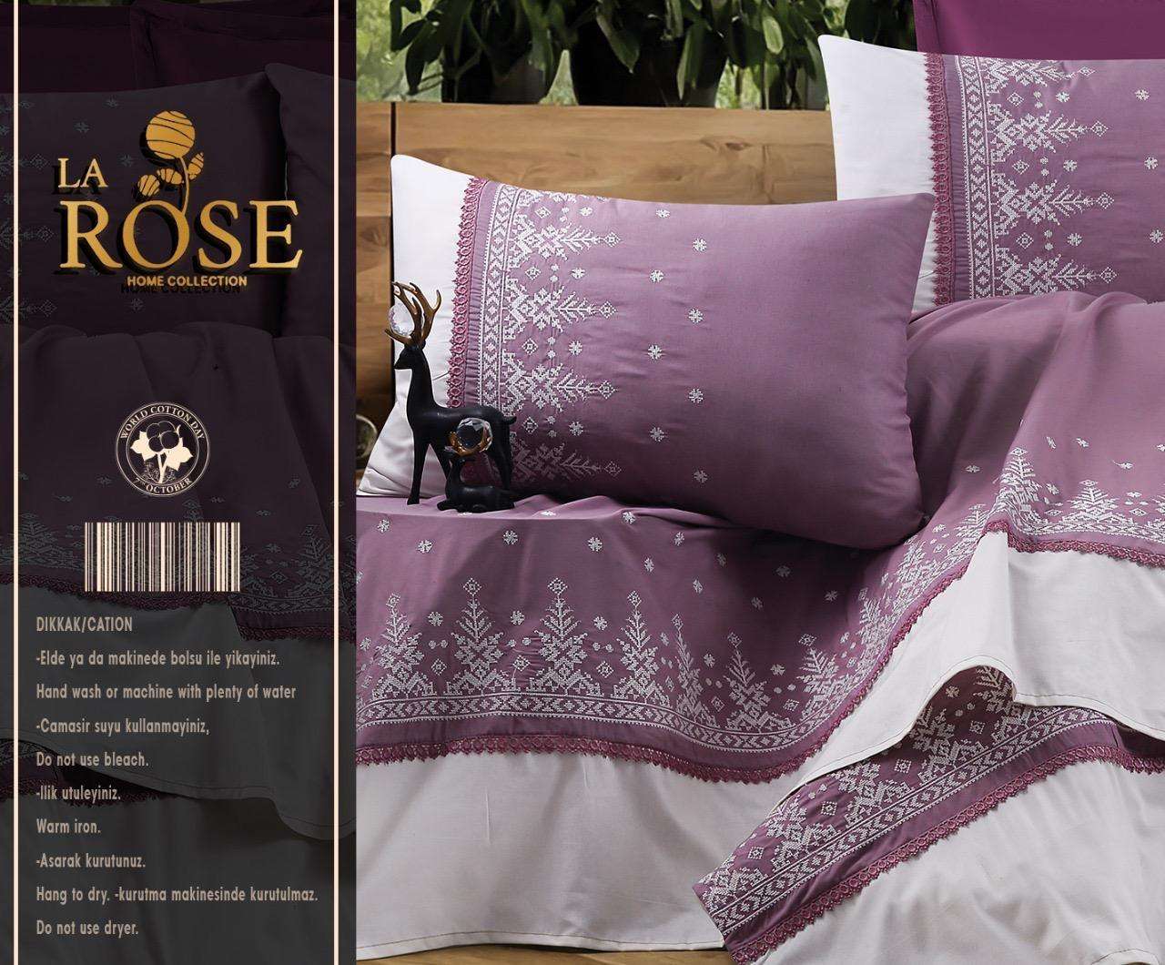 طقم سرير قطن مطرز لاروس 0017

قطن صافي 4 قطع كبير 
ملاية 2