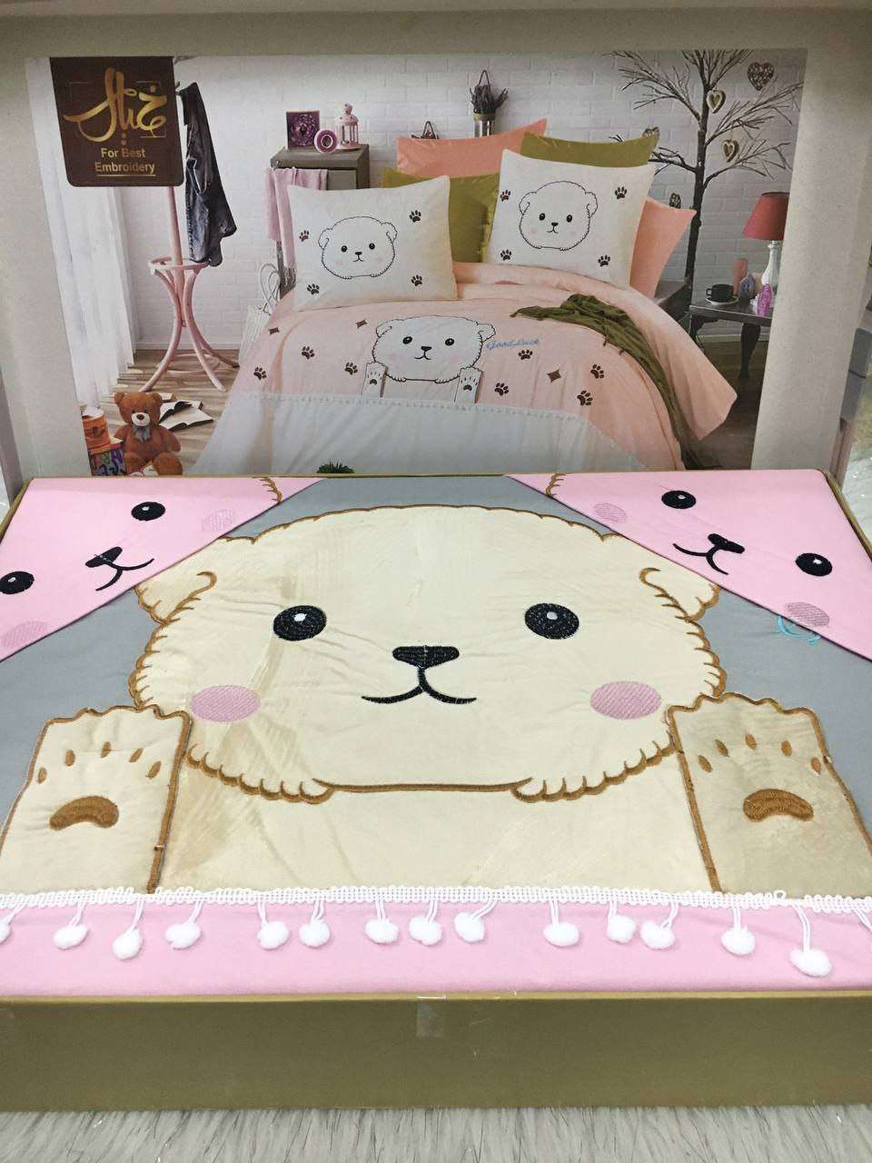 طقم دباديبو الخيال اطفال
قطن صافي 
6 قطع 
2 ملاية 240x200