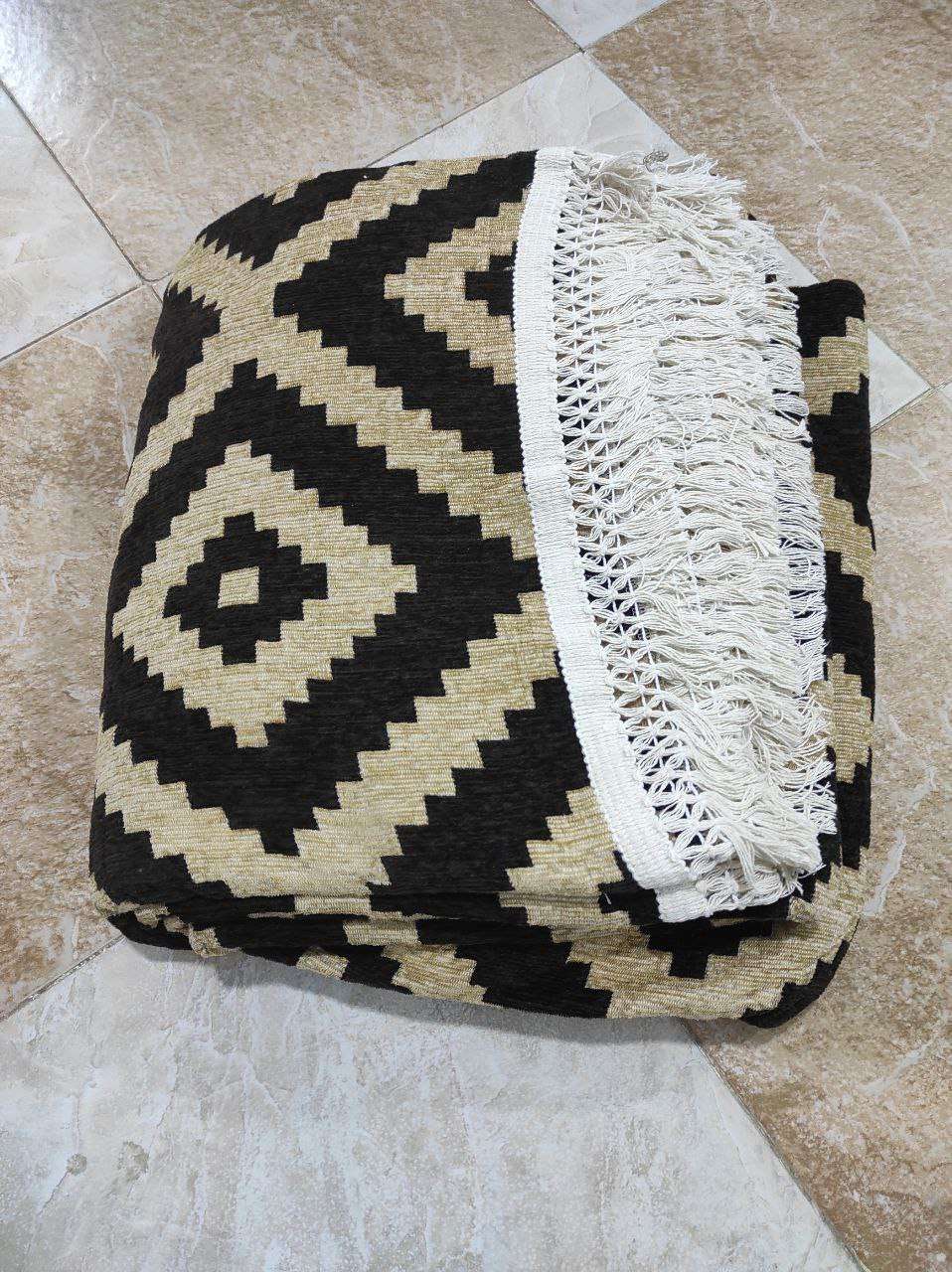 الحافظة الجوبلان ايكيا دبل فيس بفرنشة شراشيب قطن