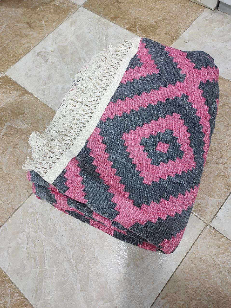 الحافظة الجوبلان ايكيا دبل فيس بفرنشة شراشيب قطن