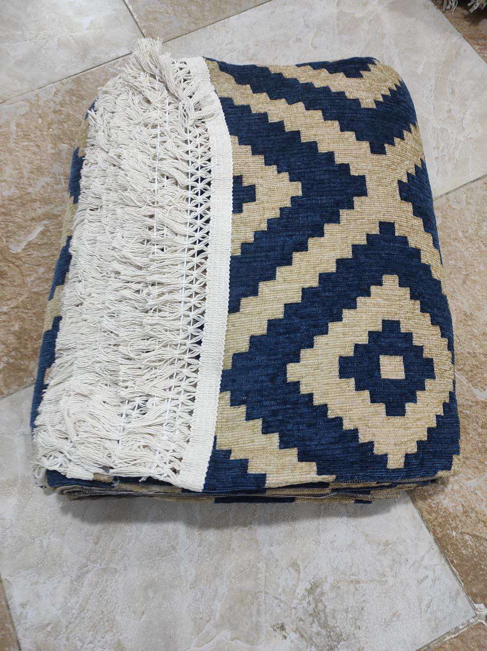 الحافظة الجوبلان ايكيا دبل فيس بفرنشة شراشيب قطن