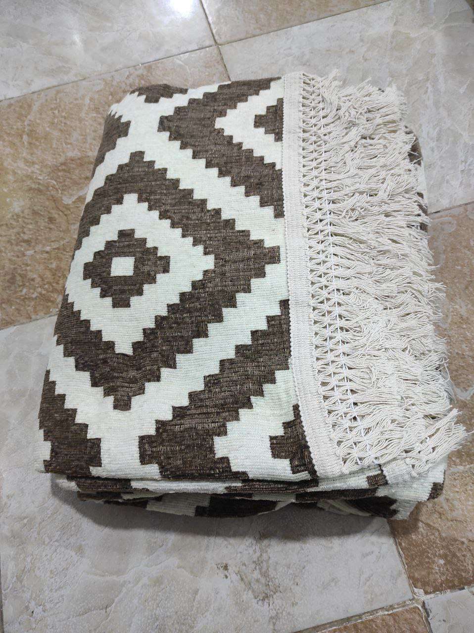 الحافظة الجوبلان ايكيا دبل فيس بفرنشة شراشيب قطن