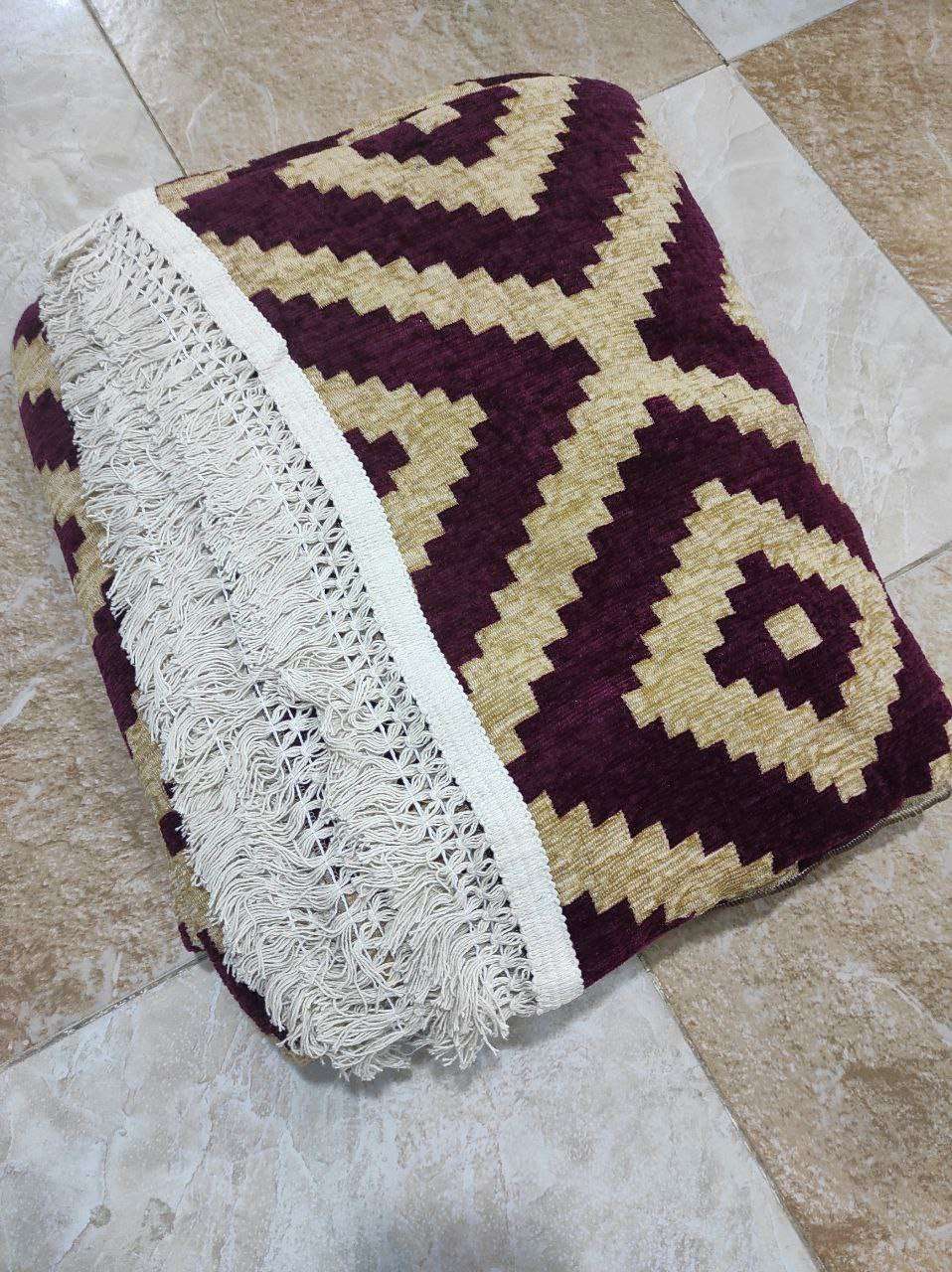 الحافظة الجوبلان ايكيا دبل فيس بفرنشة شراشيب قطن