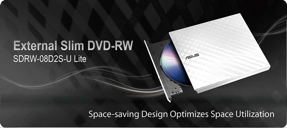 ASUS External Slim DVD-RW (SDRW-08D2S-U LITE)