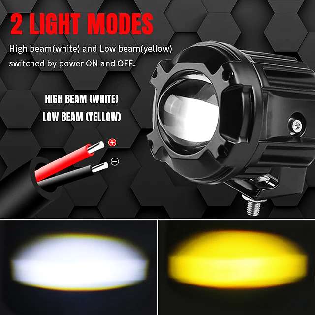 عدسة اضاءه شبورة   xl نورها ابيض في العالي واصفر في الواطي