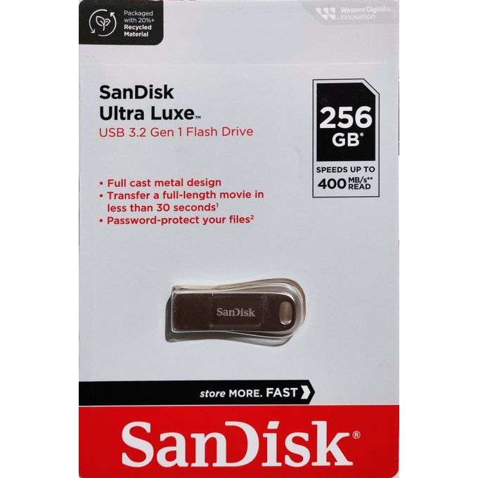 سانديسك فلاشة الترا لوكس 256 جيجابايت (SDCZ74-256G-G46)