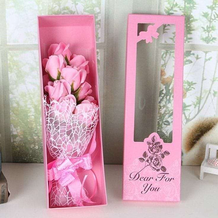 هدايا الفلانتين بوكس بوكيه ورد