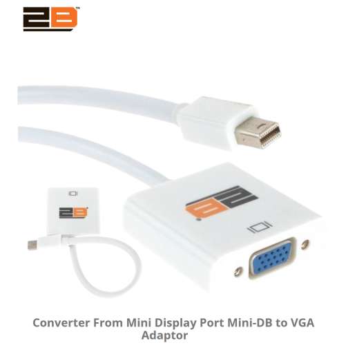 توبي محول من Mini Display Port Mini-DB الي VGA لأجهزة ماك (CV039)