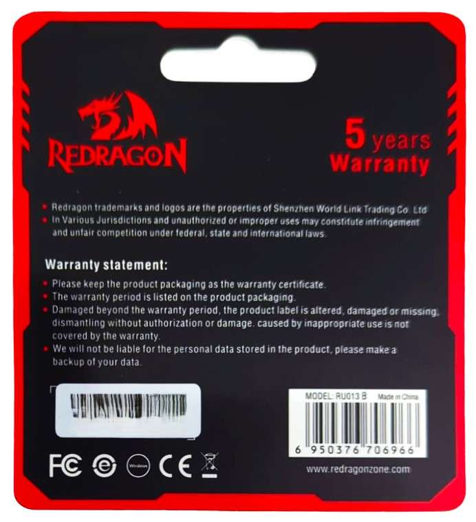 ريدراجون فلاشة 8 جيجا بايت يو اس بى 2 - (RU013B)