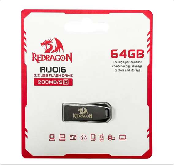 ريدراجون فلاشة 64 جيجا بايت يو اس بى 3.2 - (RU016D3.2)