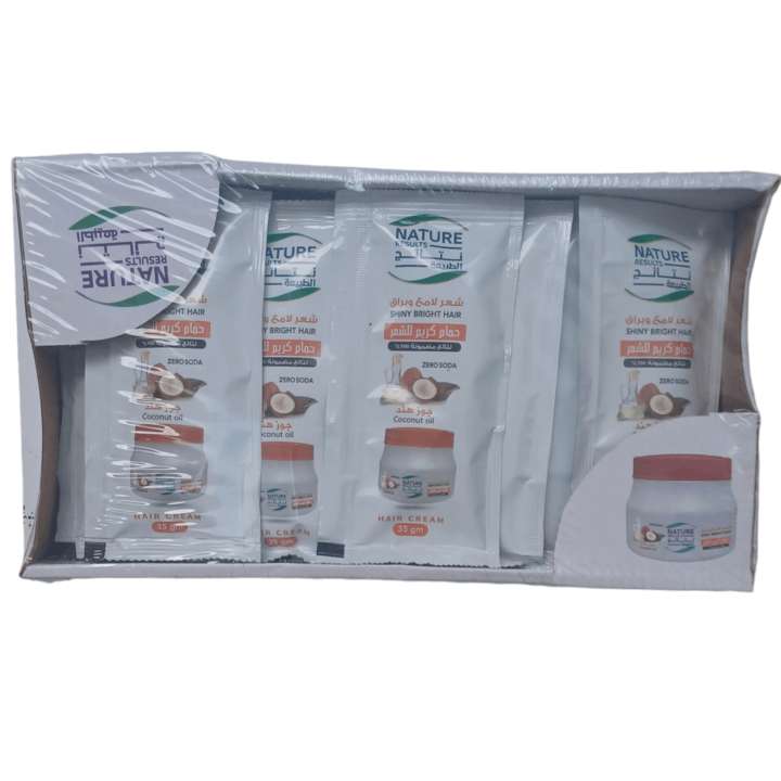 نتائج الطبيعة حمام كريم بجوز الهند 35 جم 24 كيس