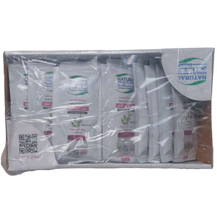 نتائج الطبيعة حمام كريم بزيت الجوجوبا 35 جم 24 كيس