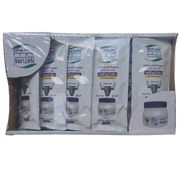 نتائج الطبيعة حمام كريم بالنخاع 35 جم 24 كيس