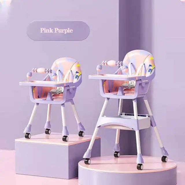 كرسي طعام مع طقم ادوات طعام صحي