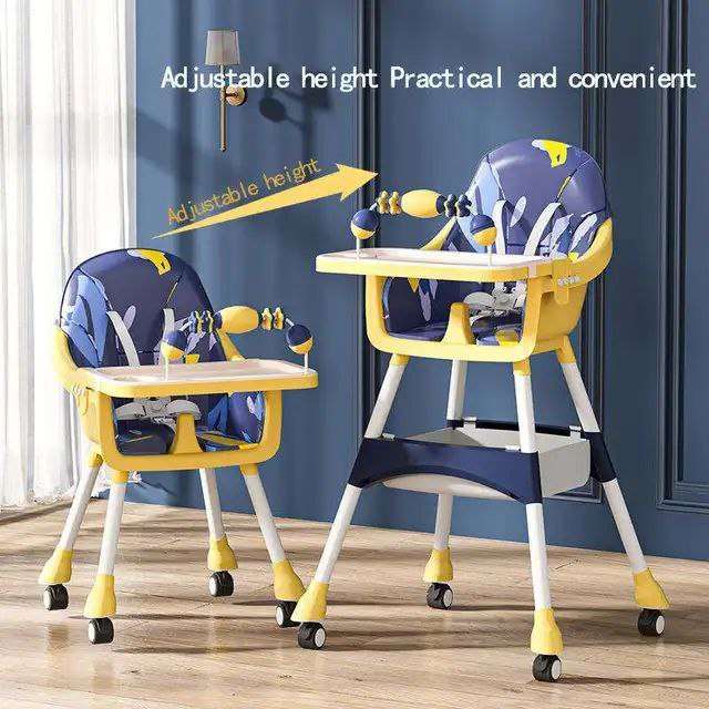 كرسي طعام مع طقم ادوات طعام صحي