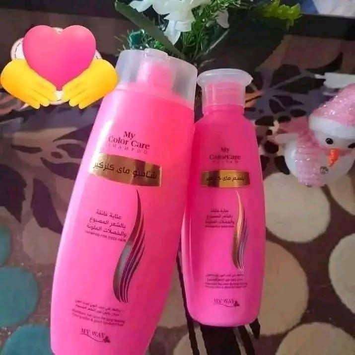 شامبو وبلسم يحافظ على الصبغه